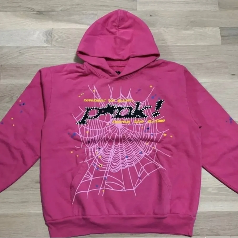 週*眠様 スパイダーP*NK V2パーカーピンク(購入歴あり) Sp5der P*nk Hoodie V2 Pink – Restock AR